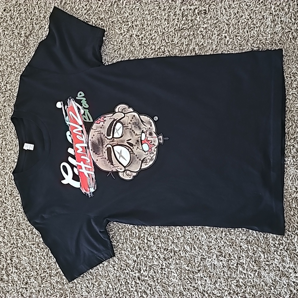 Humonz Graphic Tee Zombie Streetwear 100% Cotton Medium T-shirt Short Sleeve